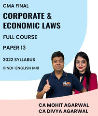 CMA Final Corporate And Economic Laws Paper 13 2022 Syllabus Full Course By MEPL Classes CA Mohit Agarwal and CA Divya Agarwal - Zeroinfy