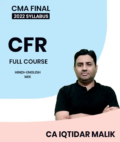 CMA Final Corporate Financial Reporting (CFR) 2022 Syllabus Full Course Video Lectures By MEPL Classes CA Iqtidar Malik
- Zeroinfy