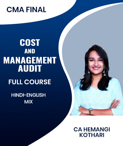 CMA Final Cost and Management Audit Full Course By CA Hemangi Kothari
