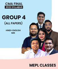 CMA Final Group 4 All Papers 2022 Syllabus Combo By MEPL Classes