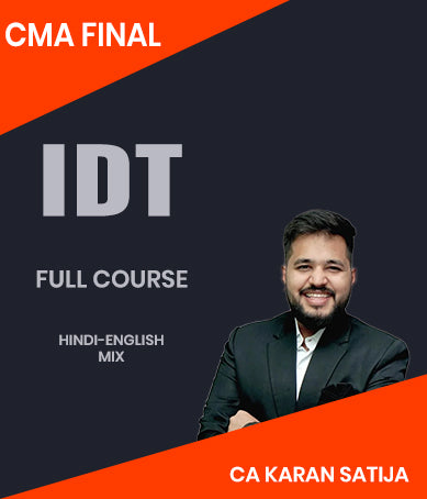 CMA Final Indirect Tax (IDT) Full Course By CA Karan Satija