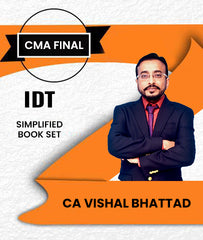 CMA Final Indirect Tax (IDT) Simplified Book Set By CA Vishal Bhattad - Zeroinfy