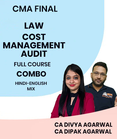 CMA Final Law and Cost Management Audit Full Course Combo By CA Divya Agarwal and CA Dipak Agarwal