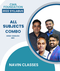CMA Foundation 2022 Syllabus All Subjects Combo By Navin Classes - Zeroinfy