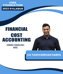 CMA Foundation 2022 Syllabus Financial and Cost Accounting By CA Yashvardhan Saboo - Zeroinfy
