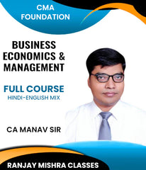 CMA Foundation 2022 Syllabus Fundamentals Of Business Economics and Management Full Course By CA Manav Sir - Zeroinfy