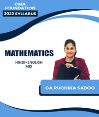 CMA Foundation 2022 Syllabus Mathematics By CA Ruchika Saboo - Zeroinfy