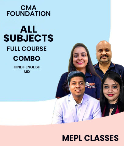 CMA Foundation All Subjects Combo Full Course By MEPL Classes