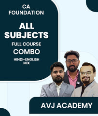 CMA Foundation All Subjects Full Course Combo By AVJ Academy