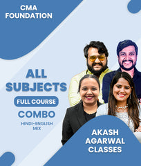 CMA Foundation All Subjects Full Course Combo By Akash Agarwal Classes - Zeroinfy
