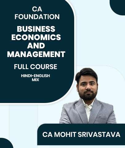 CMA Foundation Business  Economics and Management Full Course By CA Mohit Srivastava