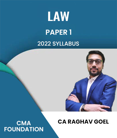 CMA Foundation Fundamentals Of Business Laws and Business Communication Paper 1 2022 Syllabus By CA Raghav Goel - Zeroinfy