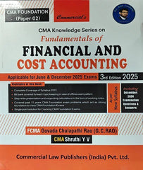 CMA Foundation Fundamentals Of Financial And Cost Accounting (FFCA) By G C Rao