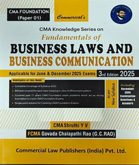 CMA Foundation Knowledge Series Fundamentals Of Business Laws And Business Communication (FBLC) By CMA Shruthi Y V