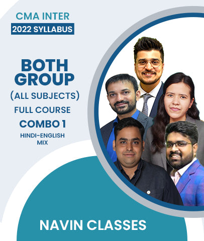 CMA Inter 2022 Syllabus Both Group All Subjects Full Course Combo 1 By Navin Classes