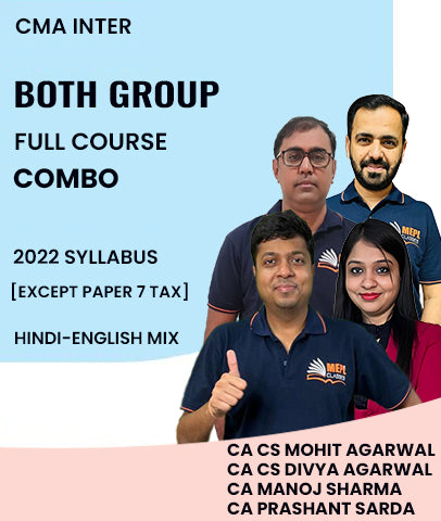 CMA Inter 2022 Syllabus Both Group Full Course Combo (Except Paper 7 Tax) By MEPL Classes - Zeroinfy