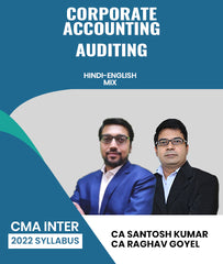 CMA Inter 2022 Syllabus Corporate Accounting and Auditing By CA Santosh Kumar and CA Raghav Goyel