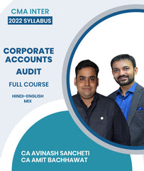 CMA Inter 2022 Syllabus Corporate Accounts & Audit Full Course By CA Avinash Sancheti and CA Amit Bachhawat
- Zeroinfy