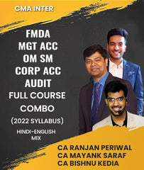 CMA Inter 2022 Syllabus FMDA, Mgt Acc, OMSM, Corp Acc and Audit Full Course Combo By CA Ranjan Periwal, CA Mayank Saraf and CA Bishnu Kedia - Zeroinfy