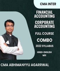 CMA Inter 2022 Syllabus Financial Accounting and Corporate Accounting Full Course Combo By CMA Abhimanyyu Agarrwal - Zeroinfy