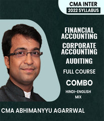 CMA Inter 2022 Syllabus Financial Accounting and Corporate Accounting and Auditing Full Course Combo By CMA Abhimanyyu Agarrwal
 - Zeroinfy