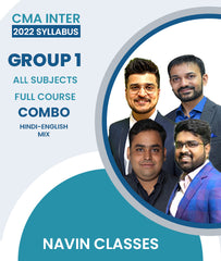 CMA Inter 2022 Syllabus Group 1 All Subjects Full Course Combo By Navin Classes - Zeroinfy