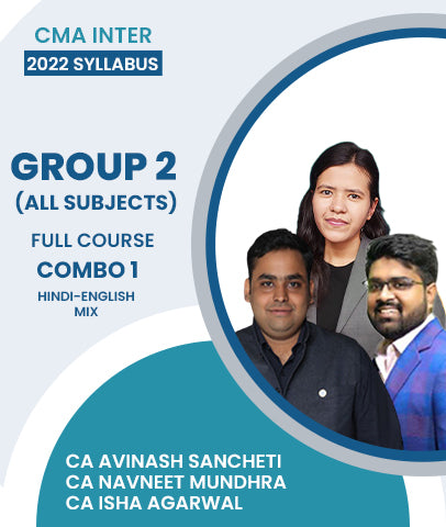CMA Inter 2022 Syllabus Group 2 All Subjects Full Course Combo 1 By Navin Classes