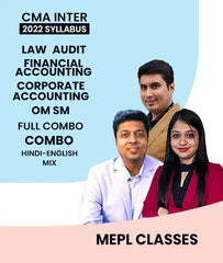 CMA Inter 2022 Syllabus Law, Audit, Financial Accounting, Corporate Accounting and OM SM Full Course Combo By MEPL Classes - Zeroinfy