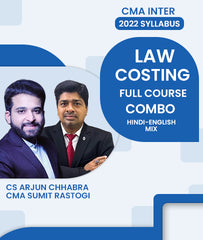 CMA Inter 2022 Syllabus Law and Costing Full Course Combo By CS Arjun Chhabra and CMA Sumit Rastogi - Zeroinfy