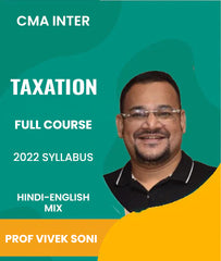 CMA Inter 2022 Syllabus Taxation Full Course Video Lectures By Prof Vivek Soni - Zeroinfy