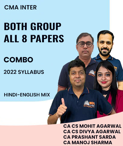 CMA Inter Both Group All 8 Papers Combo 2022 Syllabus By MEPL Classes - Zeroinfy