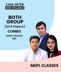 CMA Inter Both Group All 8 Papers Combo 2022 Syllabus By MEPL Classes