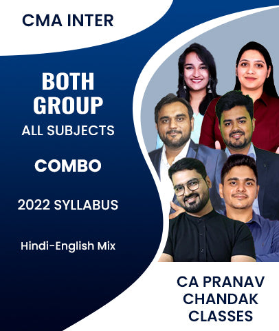 CMA Inter Both Group All Subjects Combo Full Course 2022 Syllabus By CA Pranav Chandak Classes - Zeroinfy