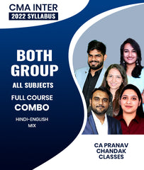 CMA Inter Both Group All Subjects Combo Full Course 2022 Syllabus By CA Pranav Chandak Classes