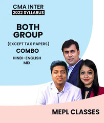 CMA Inter Both Group Combo Except Tax Papers 2022 Syllabus By MEPL Classes