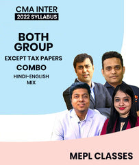 CMA Inter Both Group Combo Except Tax Papers 2022 Syllabus By MEPL Classes