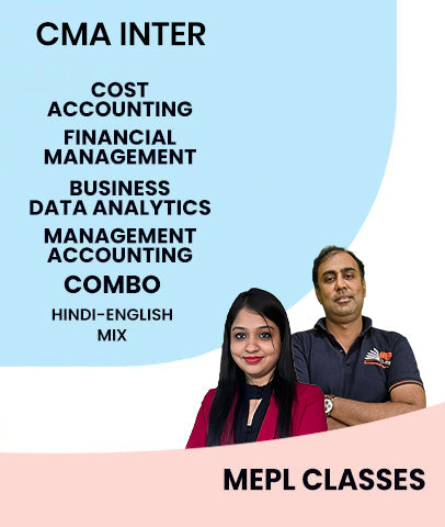 CMA Inter Cost Accounting & Financial Management And Business Data Analytics & Management Accounting Combo By MEPL Classes