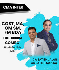 CMA Inter Cost, MA, OM SM, FM BDA Full Course Combo By CA Satish Jalan and CA Satish Sureka