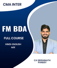 CMA Inter FM BDA Full Course By CA Siddhinath Pandey