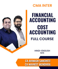 CMA Inter 2022 Syllabus Financial Accounting and Cost Accounting Full Course Combo By CA Avinash Sancheti and CA Navneet Mundhra - Zeroinfy