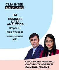 CMA Inter Financial Management & Business Data Analytics Paper 11 2022 Syllabus Full Course By MEPL Classes CA Divya Agarwal and CA Manoj Sharma