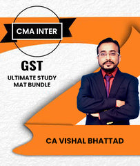 CMA Inter GST Ultimate Study Mat Bundle By CA Vishal Bhattad - Zeroinfy