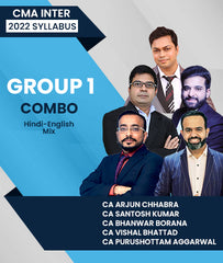 CMA Inter Group 1 Combo 2022 Syllabus By Arjun Chhabra, Santosh Kumar, Bhanwar Borana, Vishal Bhattad and Purushottam Aggarwal - Zeroinfy