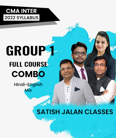 CMA Inter Group 1 Full Course Combo 2022 Syllabus By Satish Jalan Classes - Zeroinfy