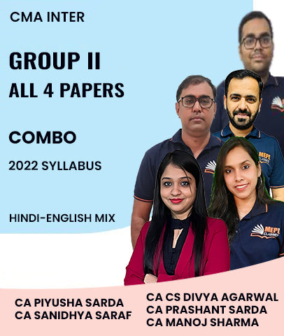 CMA Inter Group 2 All 4 Papers Combo 2022 Syllabus By MEPL Classes - Zeroinfy