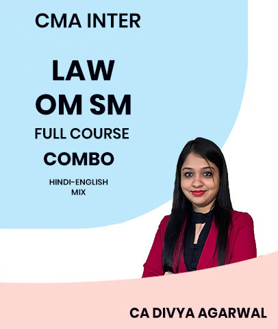 CMA Inter Law and OM SM Full Course Combo By MEPL Classes CA Divya Agarwal