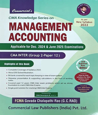 CMA Inter Management Accounting Knowledge Series By G C Rao
- Zeroinfy