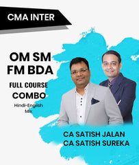 CMA Inter OM SM and FM BDA Full Course Combo By CA Satish Jalan and CA Satish Sureka
- Zeroinfy