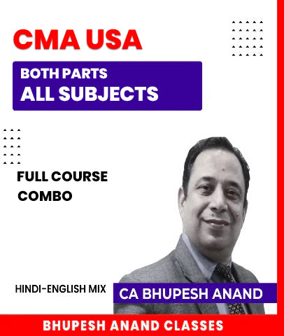 CMA USA Both Parts All Subjects Full Course Combo By CA Bhupesh Anand
-Zeroinfy