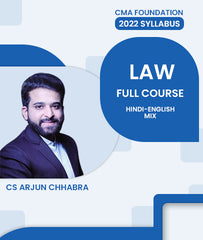 CMA Foundation 2022 Syllabus Law Full Course By CS Arjun Chhabra - Zeroinfy